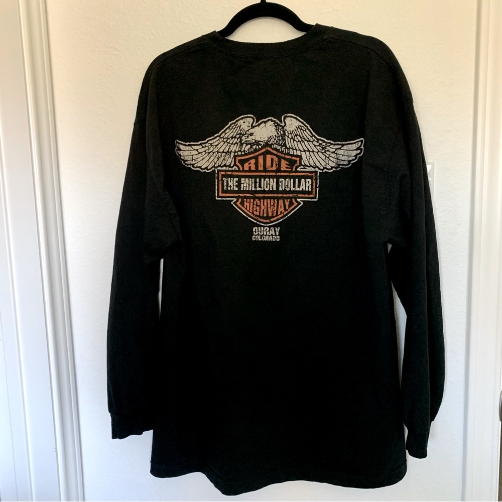 Harley Davidson themed long sleeve tee